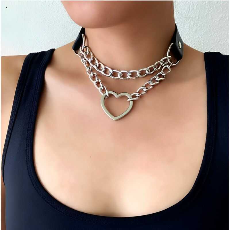 Collier Chaîne Cœur