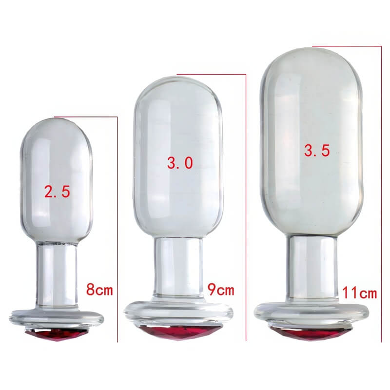 Plug Anal Verre Transparent